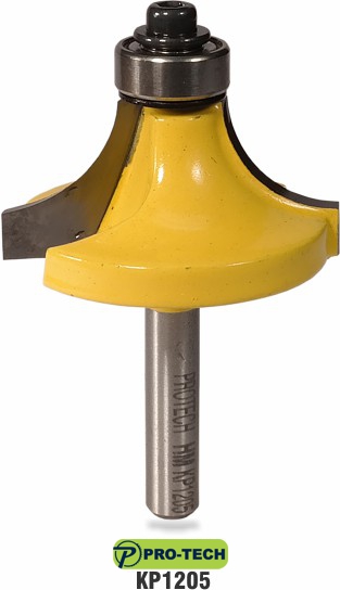 Corner ound or round-over router bit sample